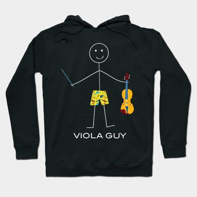 Funny Mens Viola Guy Hoodie by whyitsme